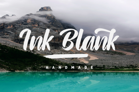 Ink Blank Font Poster 1
