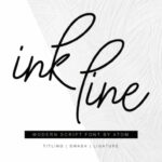 Ink Line Font Poster 1