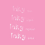 Inky Font Poster 3