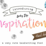 Inspirations Script Font Poster 1