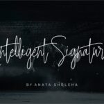 Intelligent Signature Font Poster 1