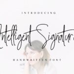 Intelligent Signature Font Poster 6