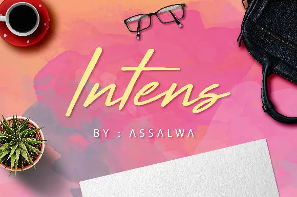 Intens Font Poster 1