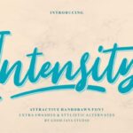 Intensity Font Poster 1