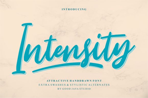 Intensity Font Poster 1