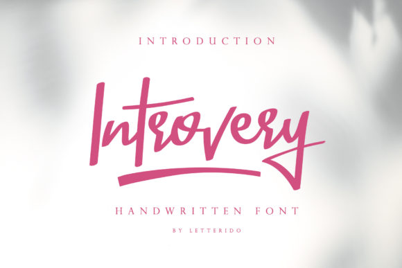 Introvery Font Poster 1