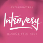 Introvery Font Poster 16