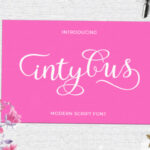 Intybus Script Font Poster 1