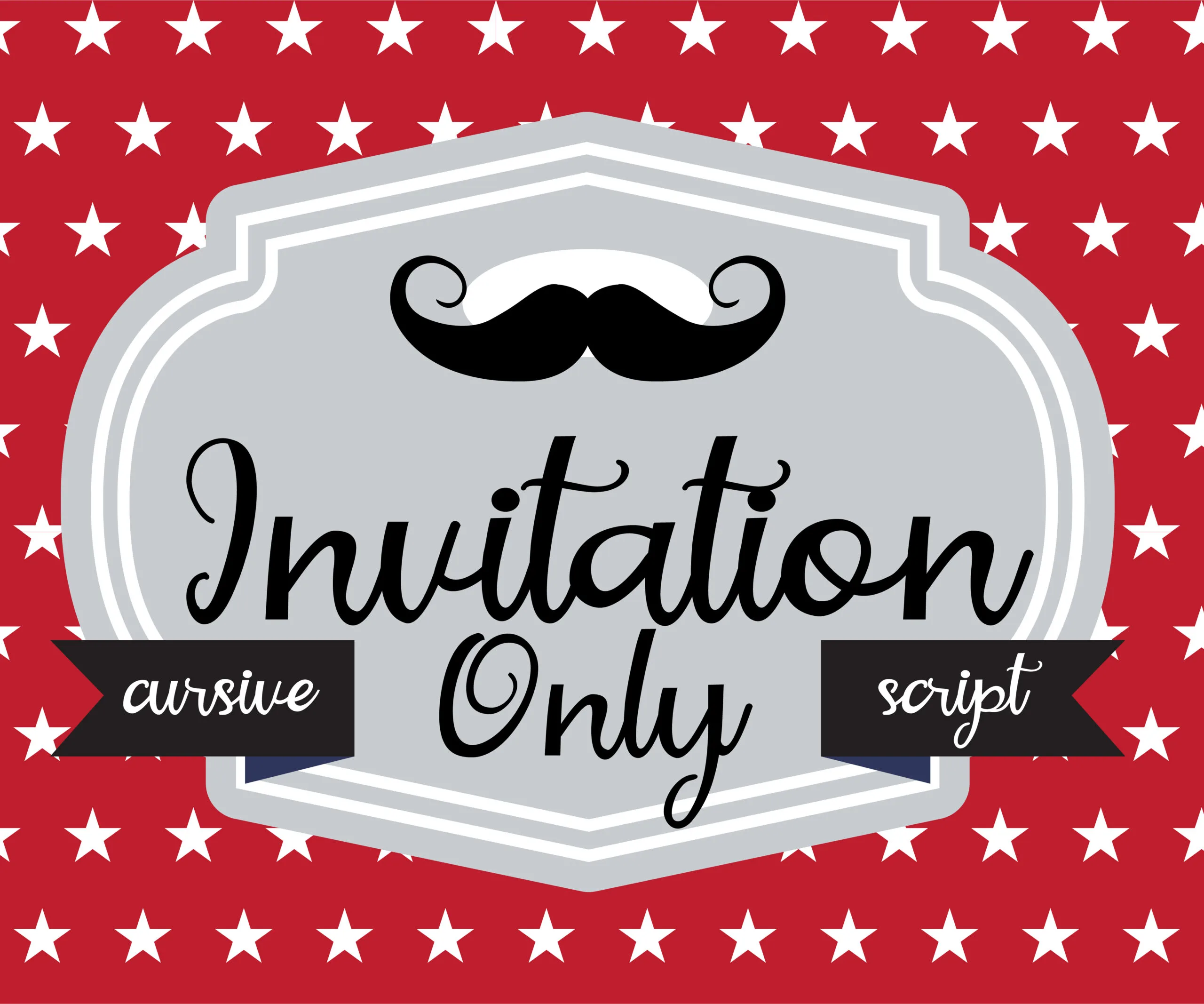 Invitation Only Font Invitation Only Font Poster 1