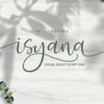 Isyana Script Font Poster 1