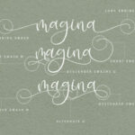 Isyana Script Font Poster 2