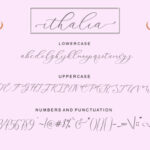 Ithalia Script Font Poster 7