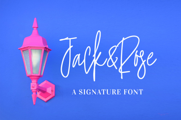 Jack and Rose Font Poster 1