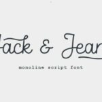 Jack & Jean Script Font Poster 1