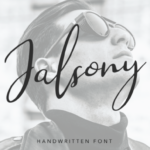 Jalsony Font Poster 8