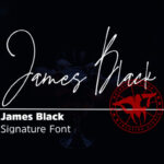 James Black Font Poster 1