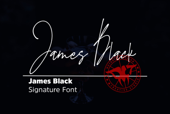 James Black Font Poster 1