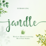 Jandle Font Poster 8