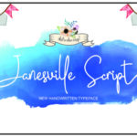 Janesville Script Font Poster 1