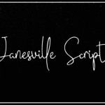 Janesville Script Font Poster 7