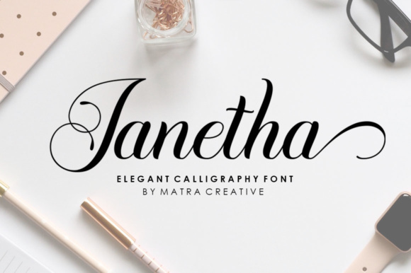 Janetha Font Poster 1