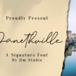 Janethville Font Poster 1