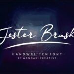 Jester Brush Font Poster 1
