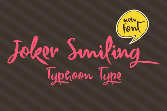 Joker Smiling Font Poster 1