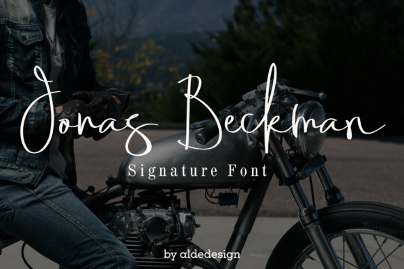 Jonas Beckman Font Poster 1