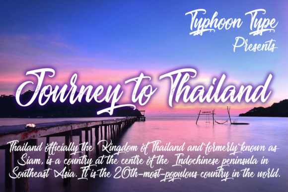 Journey to Thailand Font Poster 1