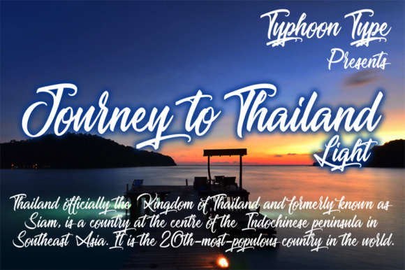 Journey to Thailand Light Font