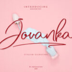 Jovanka Script Font Poster 1