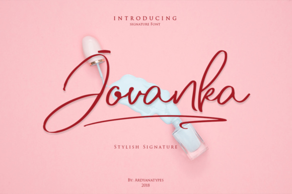 Jovanka Script Font Poster 1