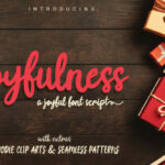 Joyfulness Script Font Poster 1