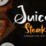 Juicy Steak Font Poster 1