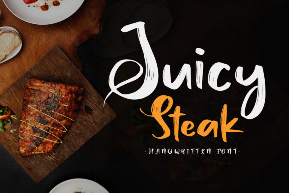 Juicy Steak Font Poster 1