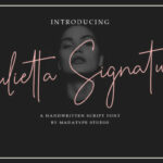 Julietta Signature Font Poster 1