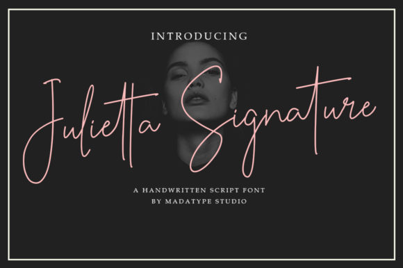 Julietta Signature Font Poster 1