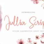 Jullia Script Font Poster 1