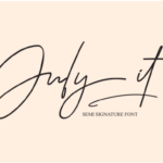 July It Font Poster 1