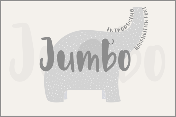 Jumbo Font Poster 1