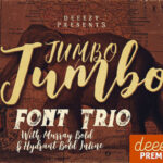 Jumbo Font Poster 1