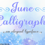 June Calligraphy Font Poster 1