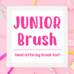 Junior Brush Font Poster 1