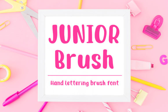 Junior Brush Font Poster 1