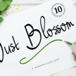 Just Blossom Font Poster 1