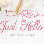 Just Hello Font Poster 1