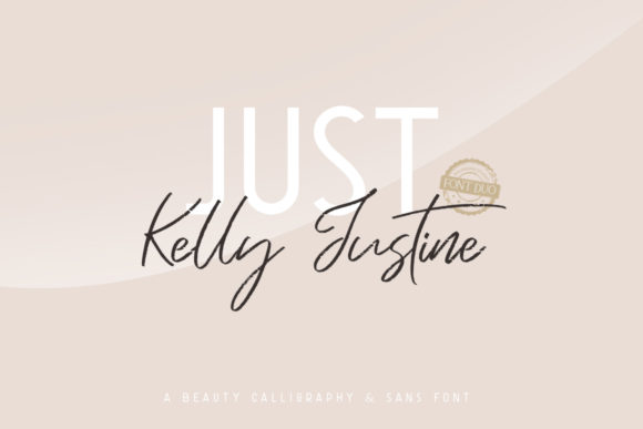 Just Kelly Justine Duo Font
