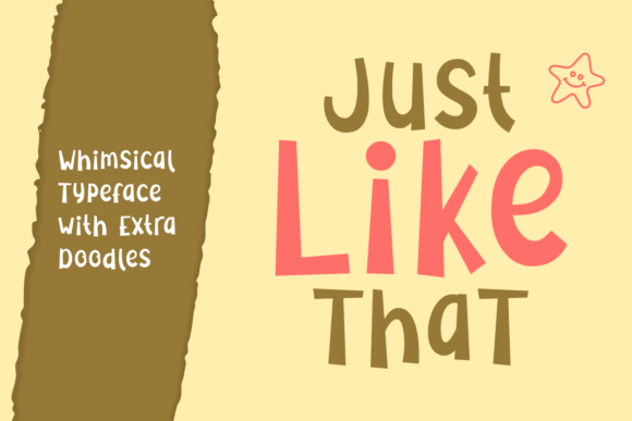 Just Like That Font Poster 1