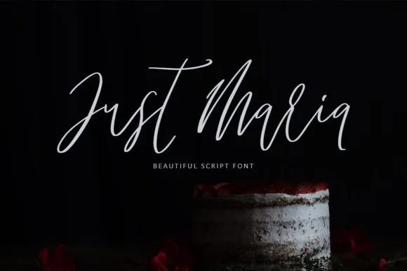 Just Maria Font Just Maria Font Poster 1